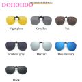 DOHOHDO New Men Women Clip On Sunglasses Polarizing UV400 Protention Vintage Clip Polarized Glasses Night Vision Driving Goggles. 