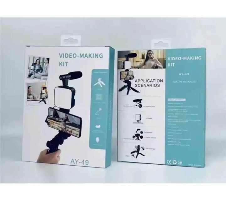 Video%20Making%20Kit%20Live%20Video%20Shooting%20Kit%20Plastic%20Professional%20Desktop%20Phone%20Set%20For%20Indoor%20Remote%20Control%20Vlogging%20Video%20Making%20Kits%20Microphone%20LED%20Fill%20Light%20Mini%20Tripod%20-%20Image%206