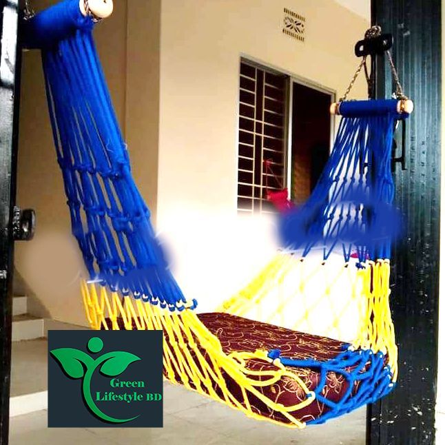 Hand%20Made%20of%20wooden%20Sticks%20Hammock%20Adult%20Rope%20bed%20Hanging%20Dolna%20Use%20For%20All%20People%20Large%20Swing%20Rope%20bed%20Dolna%20-%20Camping%20Hammock%20with%20(%20Dholna%20+%202%20Wooden%20Sticks%20)%20-%20Image%202