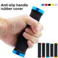 Bicycle Road Mountain Bike Handle Double Lock on Aluminium Alloy Hand Cover - Blue. 