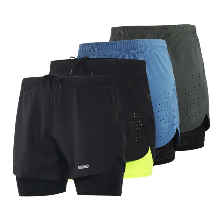 Men%20Sports%20Shorts%202%20In%201%20Double%20Deck%20Jogger%20Marathon%20Shortsutdoor%20Workout%20Shorts%20Thin-Women%20blue%20-%20Image%202