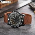 SKMEI 9281 Fashion Sport Men Quartz Watch Nylon Luminous Date Calendar Mens Waterproof Wristwatches Military Clock reloj hombre. 