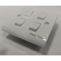 Energy Super White 10A Four Gang Electrical 4 Wall Switch Socket.