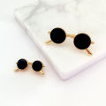 Premium Quality - MINI Sunglasses brooch for women girls fashion trendy Saftypin jewellery for Girls and Women - Couture - High-end.