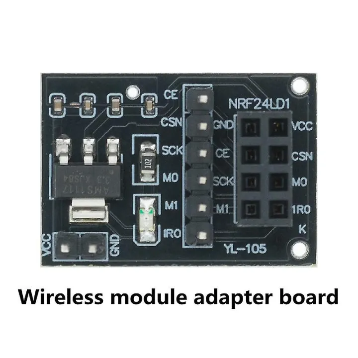 NRF24L01%20ADAPTERS%20Module%20NRF24L01%20Wireless%20Module%20Adapter%203.3V%208%20Pin%20Cables%20Leads%20-%20Image%203