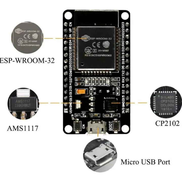 ESP32%20ESP-WROOM-32%20Development%20Board%20Wifi%20+%20Bluetooth%20+%20Ble%2030%20Pin%20ESP32%20Development%20Board%20Wireless%20Module%20ESP-WROOM-32%20Module%20Adapters%20-%20Image%205