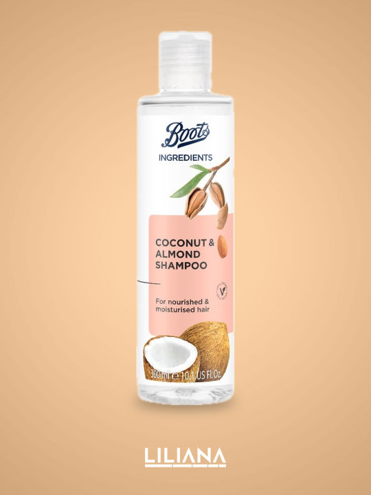 Boots Ingredients Coconut & Almond Shampoo 300Ml