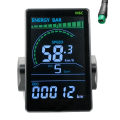 M6C Electric Bike LCD Display Meter 24V-60V E Scooter LCD Panel Color Screen Replacement Parts Accessories with USB for Mountain Electric Bike (5PIN). 