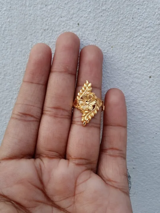 Gold%20plated%20finger%20ring%20for%20women-%20free%20size%20adjustable%20f315%20-%20Image%202