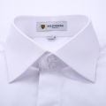 Men's Classic Fly Front Placket French Cuffs Dress Shirt Without Pocket Full Sleeve Standard-fit Banquet Wedding White Shirts. 