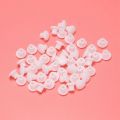 Plastic Round Shaped Cover Screw Cap Lid White 100Pcs for 5mm Dia Hole. 