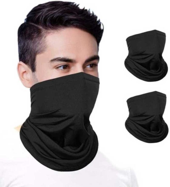 Black Bike Face Bandana for Men & Women