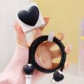 Love Set Cute Pattern Charger DIY for Android Charger Universal style data cable protector cover for Samsung Charger. 