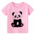 Summer Boys Girls Short Sleeves T-Shirts 2022 Children's Tshirt Pink Panda T Shirt Baby Girl Tops Kids Tees Girls Tops Casual.