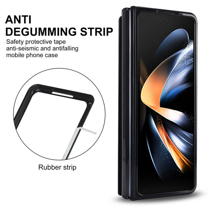 %E3%80%90Solo%20Yolo%E3%80%91Double%20Buckle%20for%20Samsung%20Z%20Fold%205%20Mobile%20Phone%20Leather%20Case%20ZFOLD4/3%20Folding%20Card%20Insert%20Protective%20Shell%20with%20Pen%20Slot%20-%20Image%204