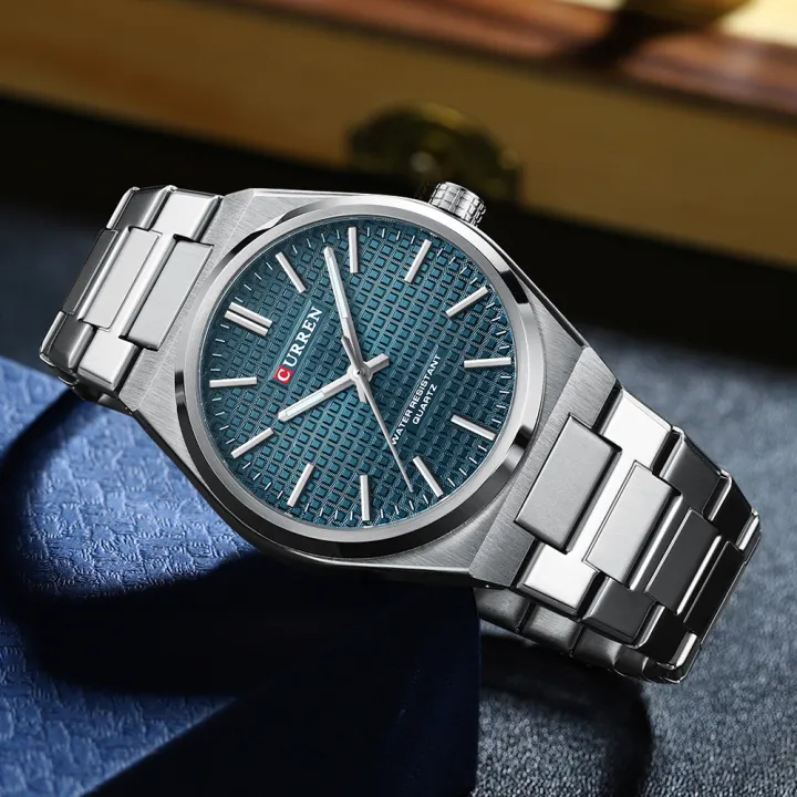 CURREN%208439%20Silver%20Stainless%20Steel%20Analog%20Watch%20For%20Men%20-%20Royal%20Blue%20&%20Silver%20-%20Image%207