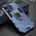 Ring Phone Case Realme Note 50 Armor Adsorb Anti-Fall Kickstand Shockproof Full Back Cover Housing for Realme Note 50 Case.