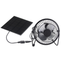 Mini Solar Panel ed Ventilator Fan Portable 5W 4 Inch Greenhouse Solar Exhaust Fan for Office Outdoor. 