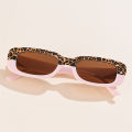 Shading UV400 Protective Glasses Small Frame Retro Women's Rectangular Fashion Summer. 