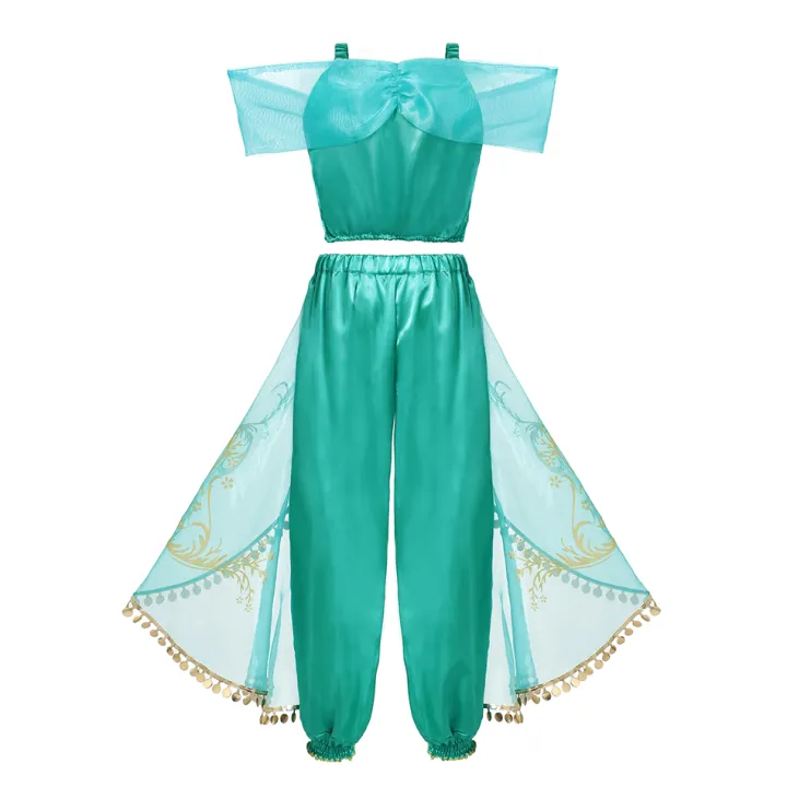 Pants%20Birthday%20Party%20Halloween%20Latin%20Magic%20Lamp%20Princess%20Jasmine%20Princess%20Dress%20Dress%20Up%20Costume%20Girls'%20Day%20Fantasy%20Top%20Long%20-%20Image%205