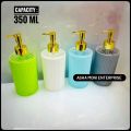 Hand Wash Liquid Plastic Jar (1 Piece)- Bathroom Soap Dispenser Hand-Wash Refile Bottle White Plastic Body. 