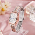 【Nice Day Toy Findings Store】（NEW）Yesurprise Women Square Dial Wrist Watch Steel Band Fashion Quartz. 