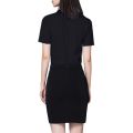 Women's Office Work Shirts Short Sleeve Button Down Lapel Blouse Summer Classic-Fit Tops Ladies Business Blouses.