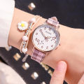 【The hottest this year】 Watch Schoolgirl Korean Style Simple Unicorn Cute Young Girls Girlfriends Starry Sky Luminous Quartz Watch. 