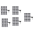 NAMUNY 125Pcs Easy to Change Studs, Universal Anti Skid Golf Shoes, with Golf Spike Wrench Two Pin Shoes Remover Replacement. 
