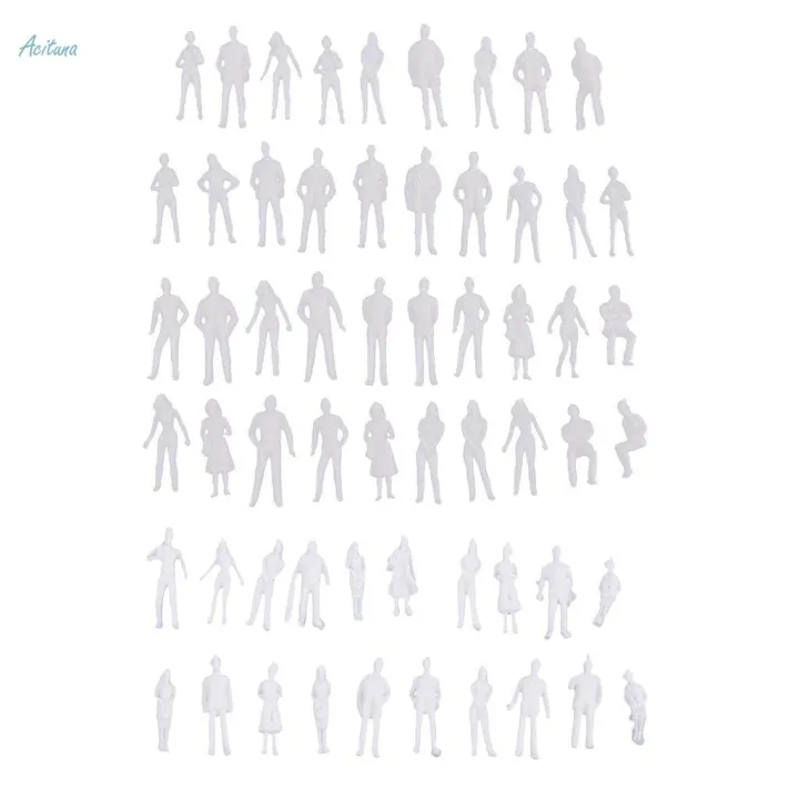 4x20Pieces%201/50%20Scale%20Unpainted%20Model%20People%20Architectural%20Mini%20Figures%20Kit%20-%20Image%204