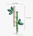 hijab pin green bamboo Brooches Pin Fashion Brooch Women's Pin Sweater Suit Accessories Jewelry Accessories Party Gifts Brooch. 