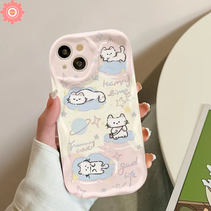 Creative%20Candy-Colored%20Stars%20Cartoon%20Puppy%20Kitten%20Phone%20Case%20Compatible%20For%20IPhone%2015%207Plus%2011%2014%2013%2012%20Pro%20Max%207%20XR%20X%206%208%206S%20Plus%20XS%20MAX%20SE%203D%20Wavy%20Curved%20Edge%20Soft%20Cover%20-%20Image%203