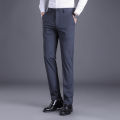 Romon/Romon Embroidered Stretch Anti-Wrinkle Casual Pants Early Autumn Versatile Men's Casual Suit Pants Straight-Leg Trousers.