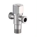 SUS304 Stainless Steel Bathroom Quarter Turn Angle Valve Shower System Replacement Part 3-Way T-Adapter G 1/2 Brushed Finish. 
