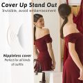 1 Pair Silicone Nipple Cover Reusable Women Bra Sticker Breast Petal Strapless Lift Up Bra Invisible Pads Chest Pasties.