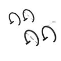 3PCS/Lot 18G Piercing Lip Ring Punk Style Stainless Steel Labret Clip Body Piercing Jewelry for Unisex.