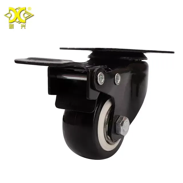 1%20Set%20(4%20Pis)%202%20Inch%20Heavy%20Duty%20Caster%20Wheels%20Polyurethane%20PU%20Rubber%20Swivel%20Casters%20With%20Top%20Plate%20&%20Strong%20Bearing%20Quite%20Mute%20Non%20Marking%20Locking%20System%20Casters%20Black%20Wheel%20-%20Image%206