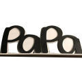 【Cathery Baby Store】Black & PAPA Picture Frame Day Decoration Photo DaD/PaPa Shape for Desk Decor Ornaments. 