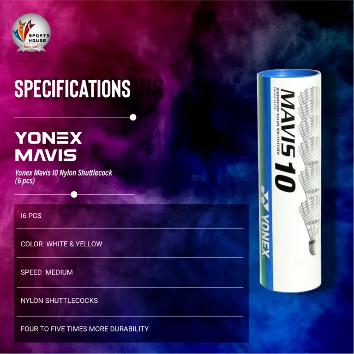 Yonex%20Mavis%2010%20Nylon%20Shuttlecock%20(6%20pcs)%20-%20Image%202