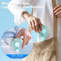Mini Rechargeable Hand Fan, 3 Speed Travel Fan, 1200mAh USB Charging Fan. 