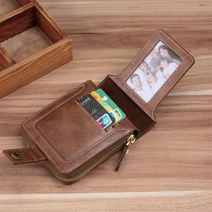 Vintage%20Small%20Men's%20Wallet%20Pu%20Leather%20Short%20Purse%20Men%20Hasp%20Zipper%20Clutch%20Solid%20Card%20Holder%20Money%20Bag%20Wallet%20Male%20Pocket%20-%20Image%204