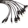 1Pc 10 In 1 Micro USB Multi Pin Cable Charger Universal USB Adapter Cable Data Wire Cord Multifunction Data Transfer Cable. 