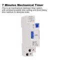 TM-ST7 220V 7 Minutes Mechanical Timer 18mm Single Module Din Rail Staircase Timer Time Switch Instruments Timer Switch. 