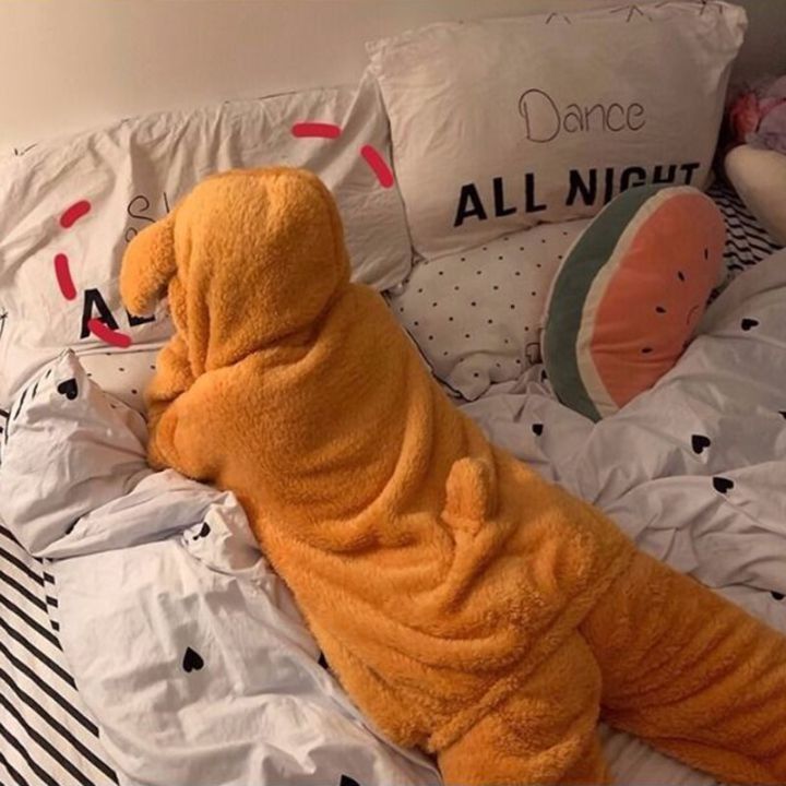 Winter%20Pajama%20Sets%20Women%20Solid%20Flannel%20Soft%20Sweet%20Students%20Lovely%20Hooded%20Two-pieces%20Thicken%20Plush%20Cute%20Couple%20Sleepwear%20Fashion%20-%20Image%204