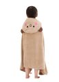 Children's bath towels, coral velvet, soft absorbents, children's hooded capes, cute cartoon baby hoodies, bathrobes and capes. 