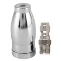 Stainless Steel Rotating Spray Nozzle with 1/4 Inch Quick-Connect. 