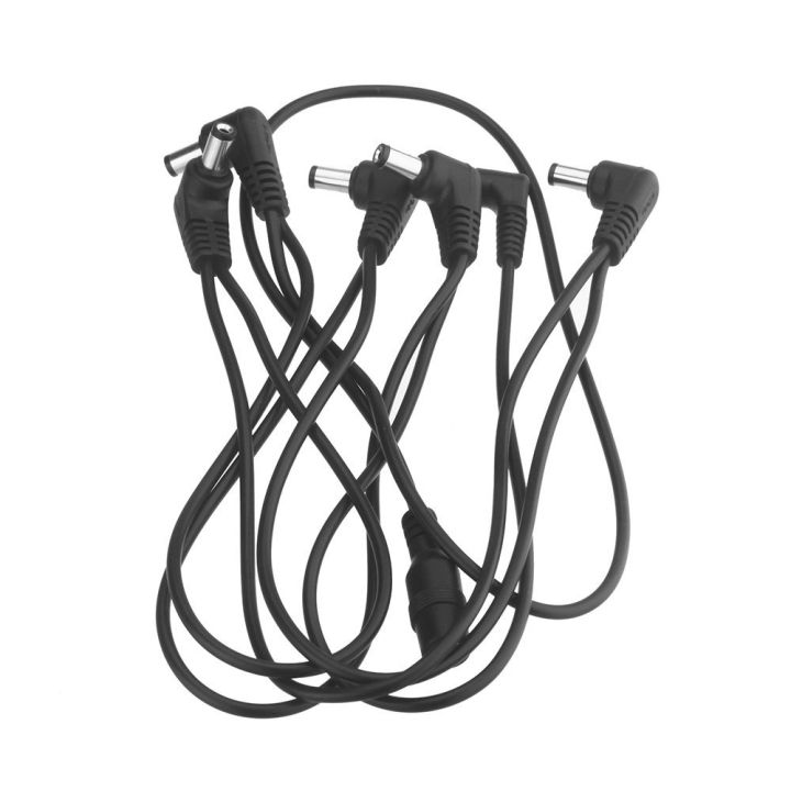 6 Ways Electrode Daisy Chain Harness Cable Copper Wire black