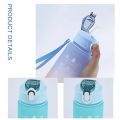 900ML Sports Water Bottle with Time Marker Leak-proof Cup Motivational Portable Water bottle for Outdoor Sport Fitness BPA FreeBasketball.