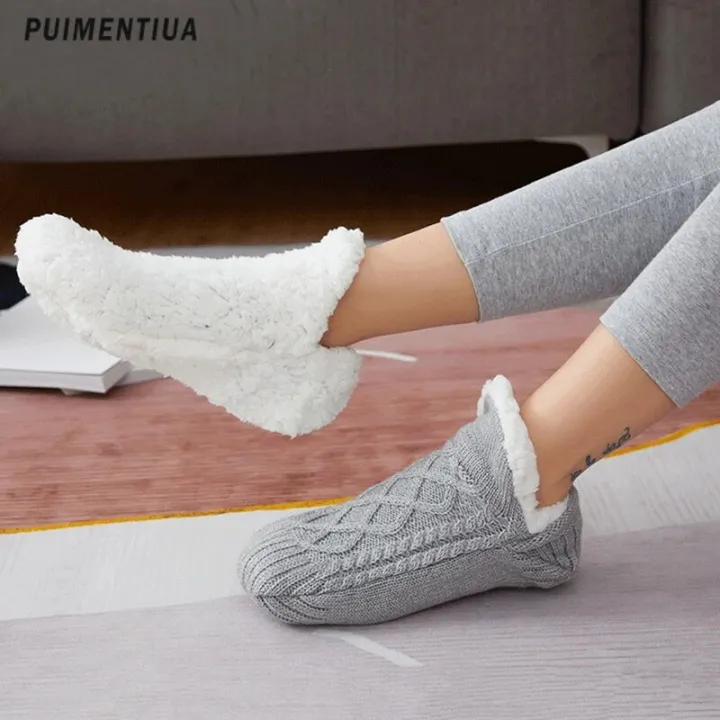 Fluffy%20Thermal%20Men%20Slippers%20Socks%20Winter%20Warm%20Short%20Sock%20Cotton%20Thickened%20Home%20Sleep%20Plush%20Soft%20Non-Slip%20Floor%20Slippers%20Women%20-%20Image%204