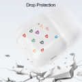 HoneyYami Red Love Heart Clear TPU Cover For Apple Airpods 2/1 3 Earphone Coque Soft Protector Funda Airpods Pro Pod Covers Earpods Case.